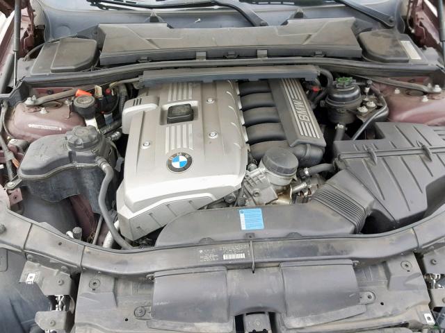 WBAVT13506KW22974 - 2006 BMW 325 XIT MAROON photo 7