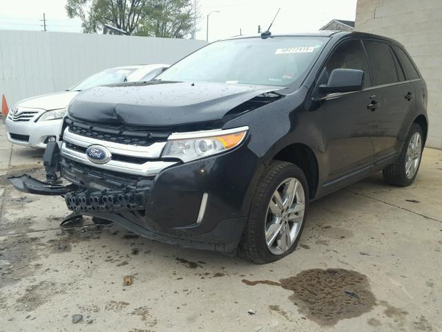 2FMDK3KC1BBA60371 - 2011 FORD EDGE LIMIT BLACK photo 2