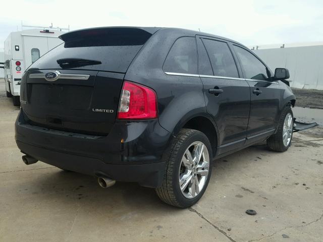 2FMDK3KC1BBA60371 - 2011 FORD EDGE LIMIT BLACK photo 4