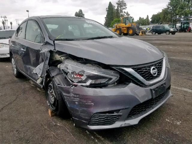 3N1AB7AP6GL667075 - 2016 NISSAN SENTRA S GRAY photo 1