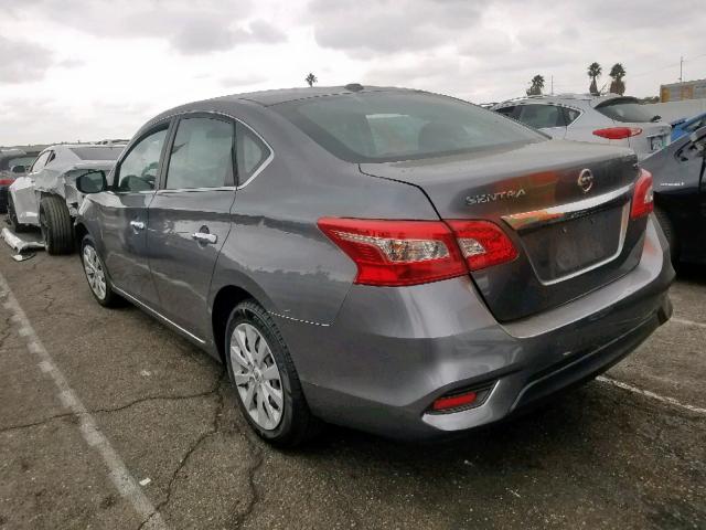 3N1AB7AP6GL667075 - 2016 NISSAN SENTRA S GRAY photo 3