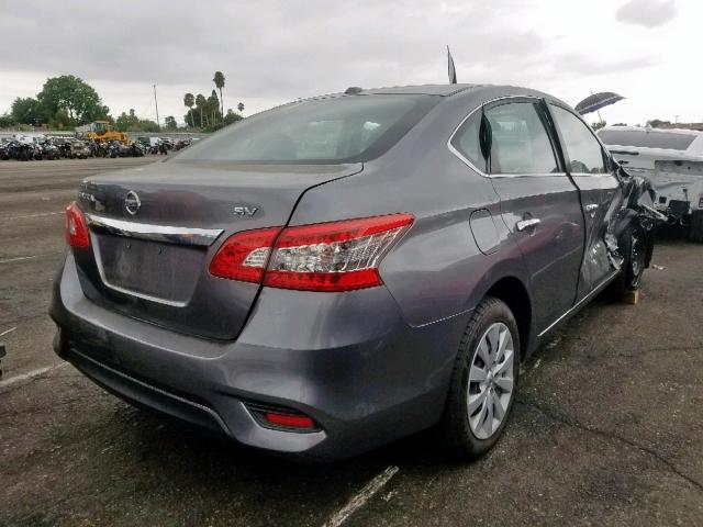 3N1AB7AP6GL667075 - 2016 NISSAN SENTRA S GRAY photo 4