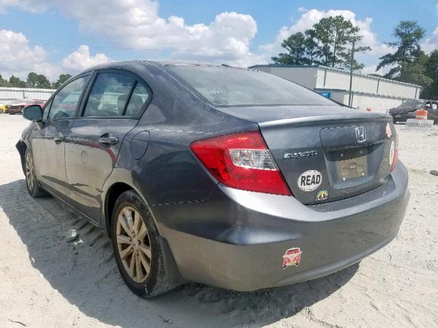19XFB2F91CE045479 - 2012 HONDA CIVIC EXL 灰色 照片 3