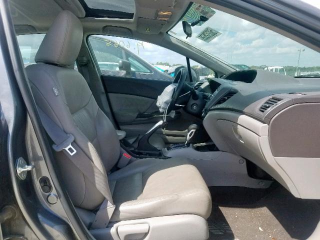 19XFB2F91CE045479 - 2012 HONDA CIVIC EXL 灰色 照片 5