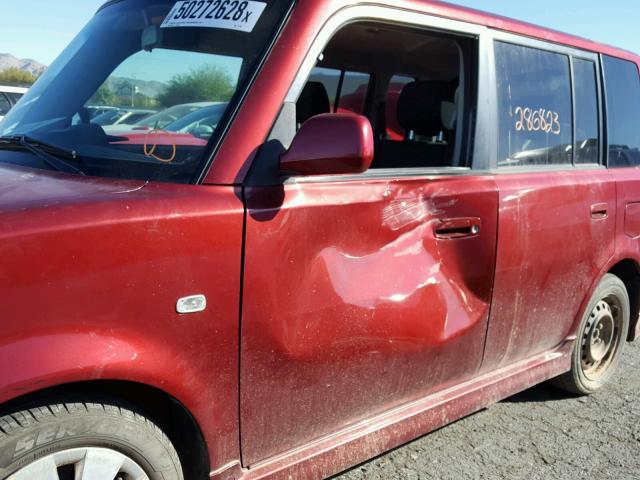 JTLKT324X64117382 - 2006 TOYOTA SCION XB Марун фото 10