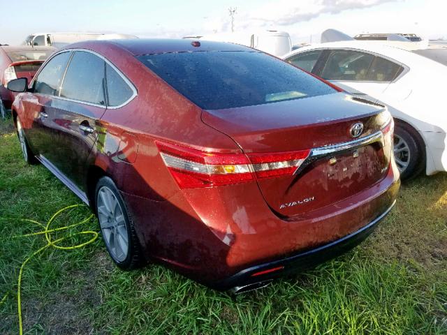 4T1BK1EB3FU176993 - 2015 TOYOTA AVALON XLE BURGUNDY photo 3