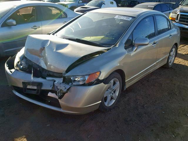 1HGFA16827L010243 - 2007 HONDA CIVIC EX GOLD photo 2