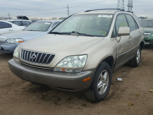 JTJHF10U230313210 - 2003 LEXUS RX 300 BEIGE photo 2