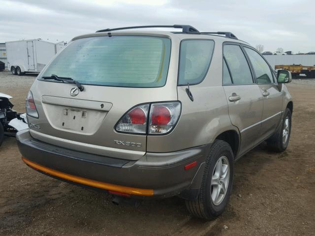 JTJHF10U230313210 - 2003 LEXUS RX 300 BEIGE photo 4