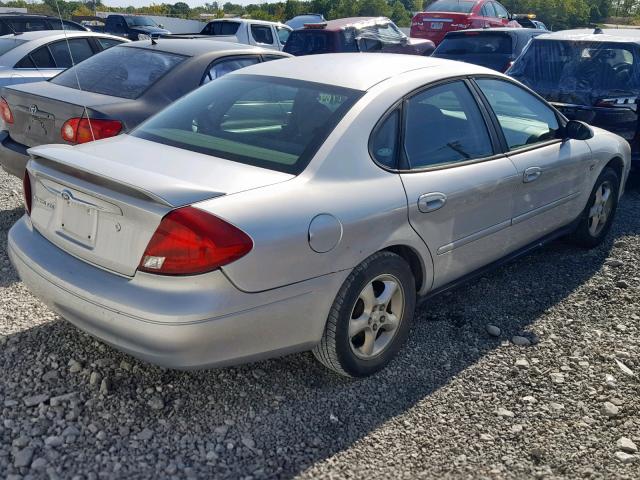 1FAFP55S21G122628 - 2001 FORD TAURUS SES SILVER photo 4