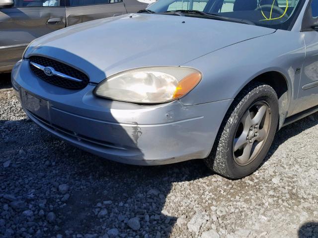 1FAFP55S21G122628 - 2001 FORD TAURUS SES SILVER photo 9