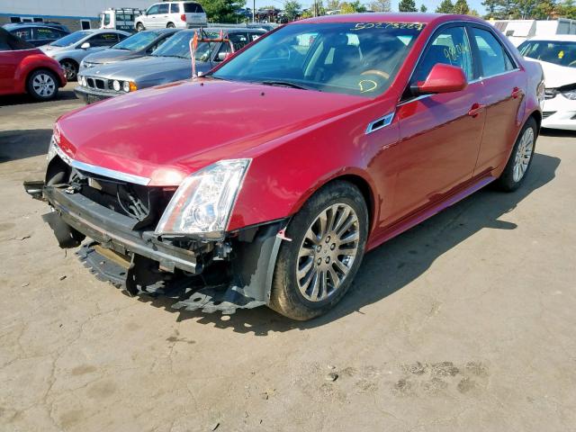 1G6DM5ED0B0151232 - 2011 CADILLAC CTS PERFOR RED photo 2
