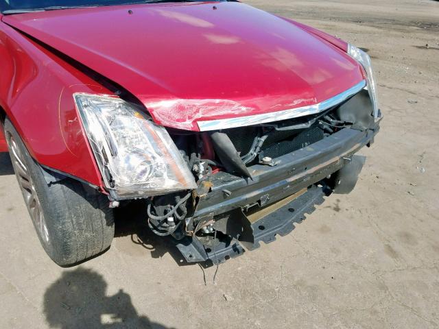1G6DM5ED0B0151232 - 2011 CADILLAC CTS PERFOR RED photo 9
