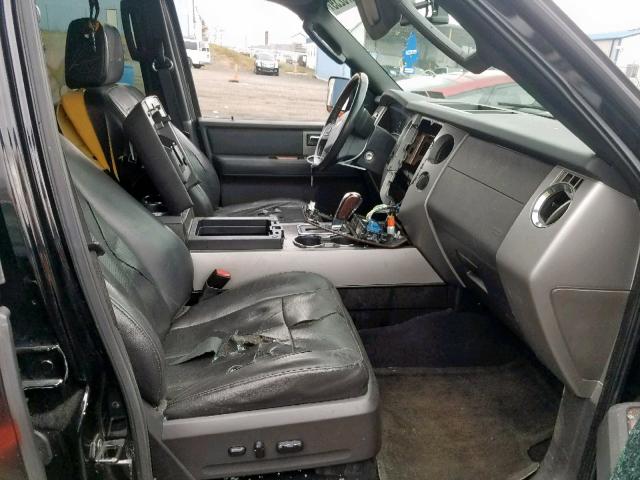 1FMFK20567LA25548 - 2007 FORD EXPEDITION BLACK photo 5