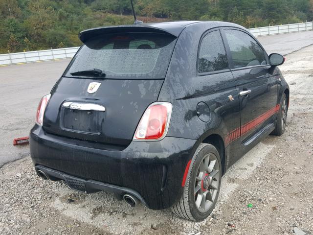 3C3CFFFH8CT185857 - 2012 FIAT 500 ABARTH BLACK photo 4