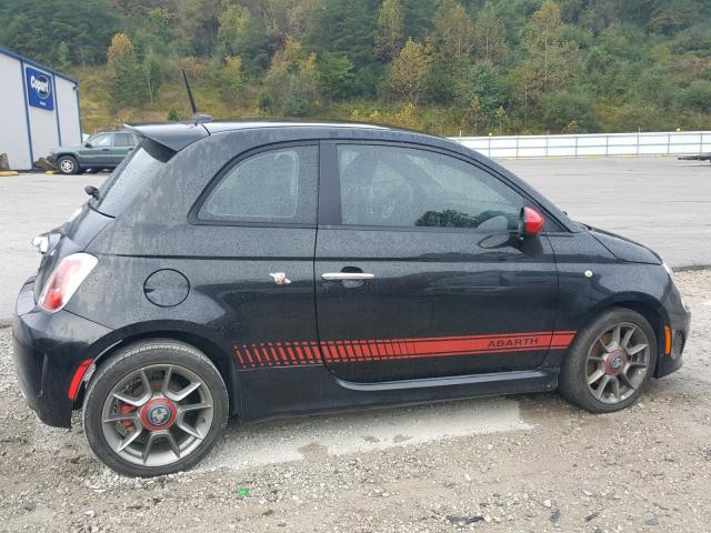 3C3CFFFH8CT185857 - 2012 FIAT 500 ABARTH BLACK photo 9