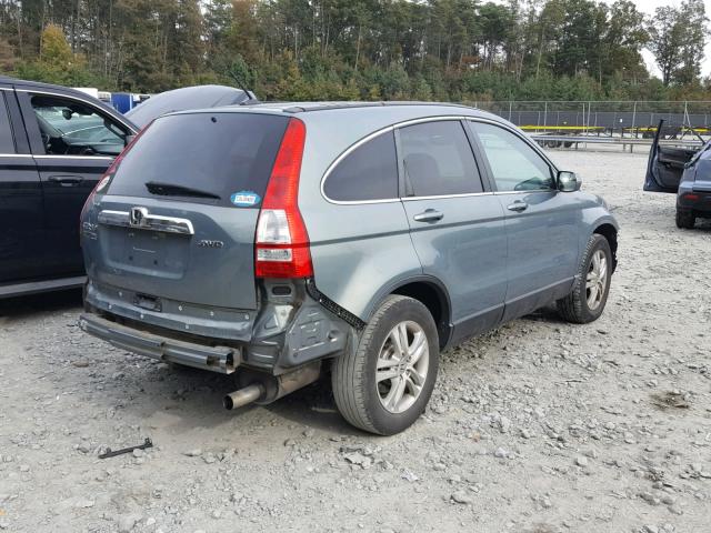 5J6RE4H77BL046728 - 2011 HONDA CR-V EXL GREEN photo 4