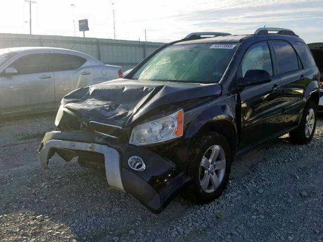 2CKDL43F086325596 - 2008 PONTIAC TORRENT BLACK photo 2