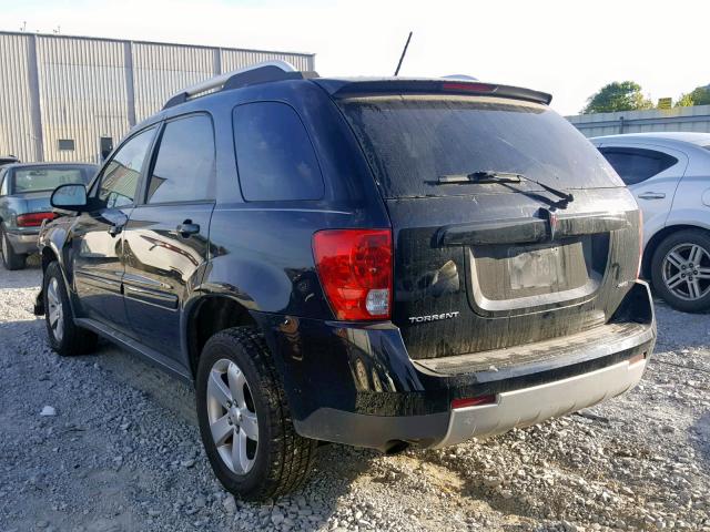 2CKDL43F086325596 - 2008 PONTIAC TORRENT BLACK photo 3