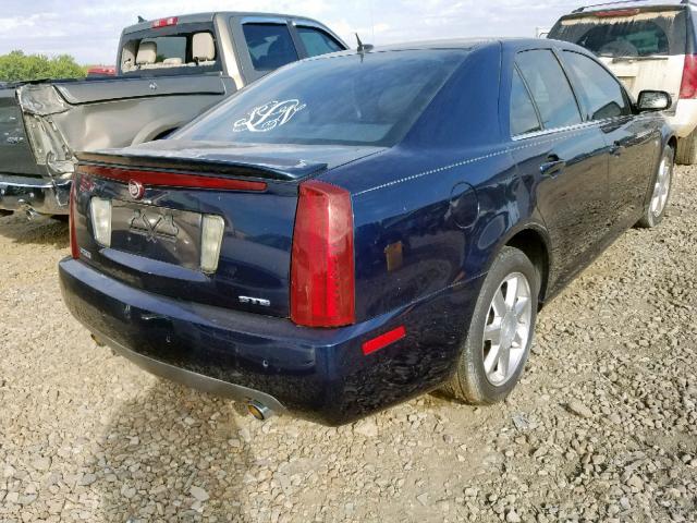 1G6DC67A750227660 - 2005 CADILLAC STS BLUE photo 4