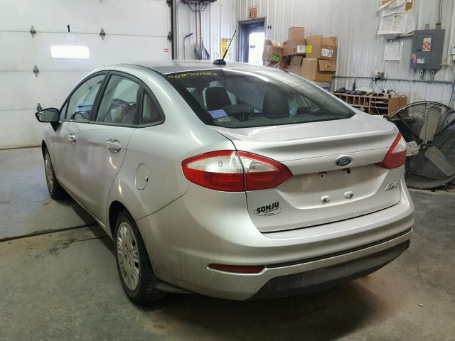 3FADP4AJ7EM154078 - 2014 FORD FIESTA S SILVER photo 3