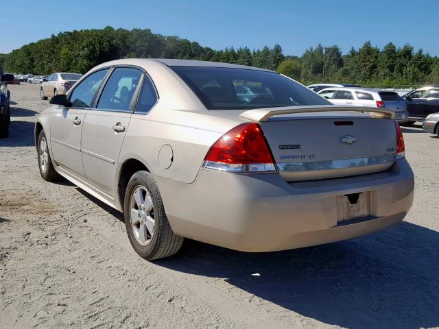 2G1WB5EK0A1194569 - 2010 CHEVROLET IMPALA LT TAN photo 3