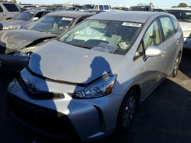 JTDZN3EU4GJ040804 - 2016 TOYOTA PRIUS V SILVER photo 2