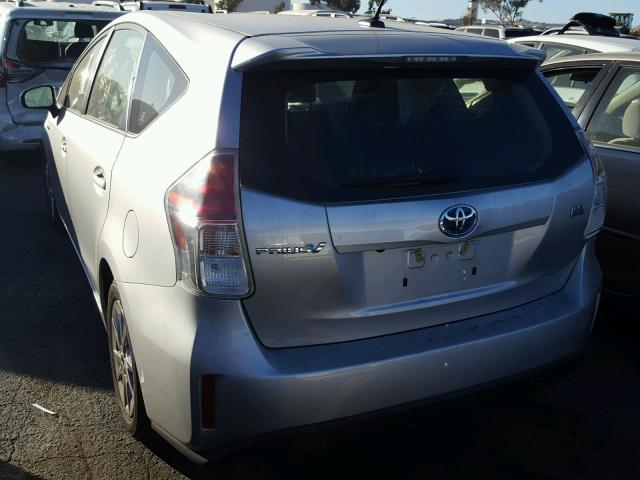 JTDZN3EU4GJ040804 - 2016 TOYOTA PRIUS V SILVER photo 3