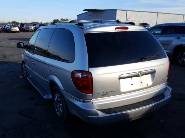 2A8GP64L17R100988 - 2007 CHRYSLER TOWN & COU SILVER photo 3