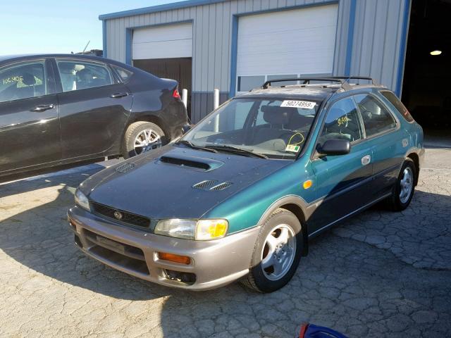 JF1GF4851VG811511 - 1997 SUBARU IMPREZA OU GREEN photo 2