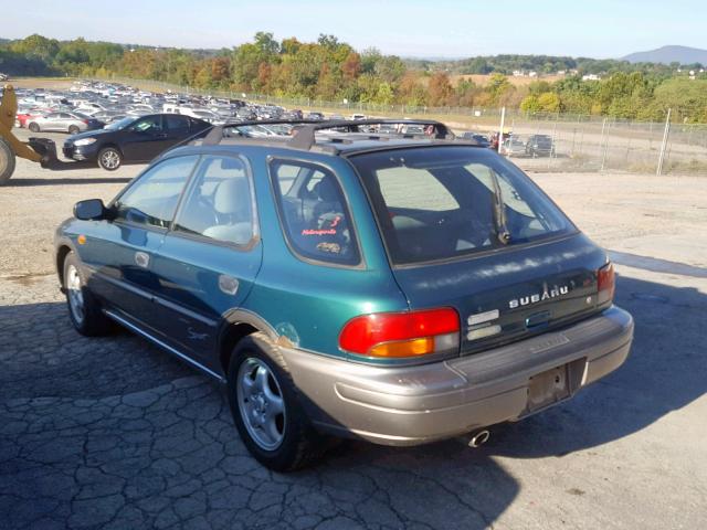 JF1GF4851VG811511 - 1997 SUBARU IMPREZA OU GREEN photo 3