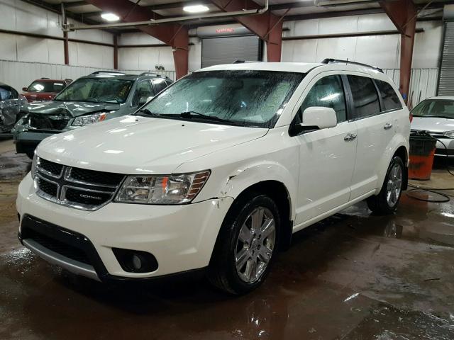 3D4PH6FGXBT550636 - 2011 DODGE JOURNEY R/ WHITE photo 2