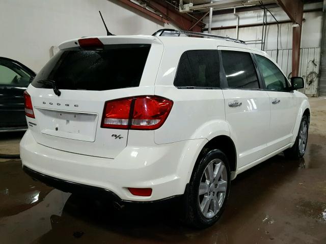 3D4PH6FGXBT550636 - 2011 DODGE JOURNEY R/ WHITE photo 4