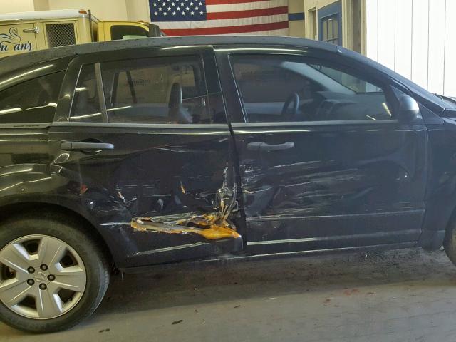 1B3HB48B67D541018 - 2007 DODGE CALIBER SX BLACK photo 9