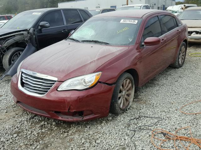 1C3CCBBG7EN119558 - 2014 CHRYSLER 200 TOURIN RED photo 2