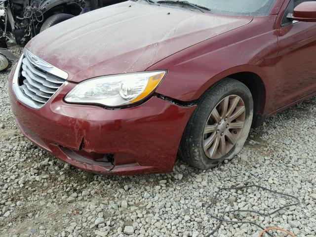 1C3CCBBG7EN119558 - 2014 CHRYSLER 200 TOURIN RED photo 9