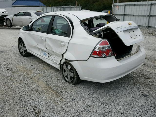 KL1TD56698B147712 - 2008 CHEVROLET AVEO BASE Ağ foto 3