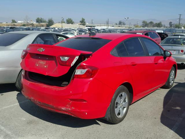 1G1BC5SM7H7123352 - 2017 CHEVROLET CRUZE LS RED photo 4