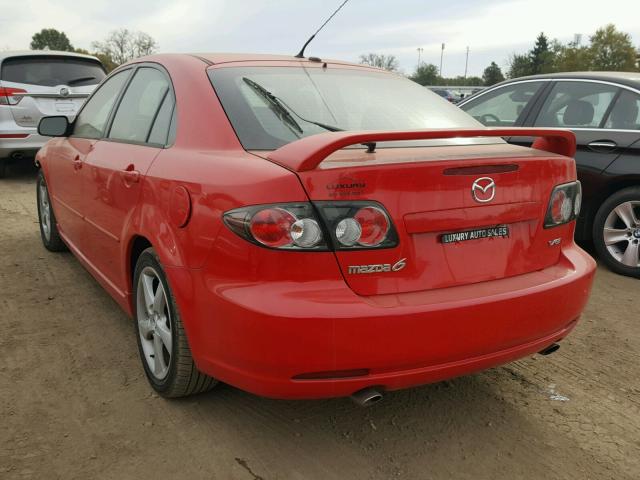 1YVHP84D965M60080 - 2006 MAZDA 6 S RED photo 3