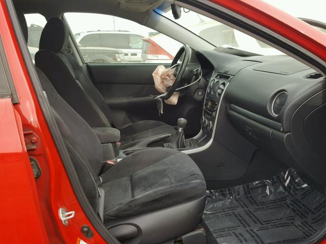 1YVHP84D965M60080 - 2006 MAZDA 6 S RED photo 5