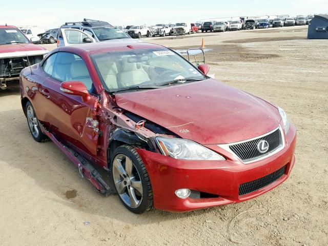 JTHFE2C28A2501078 - 2010 LEXUS IS 350 RED photo 1