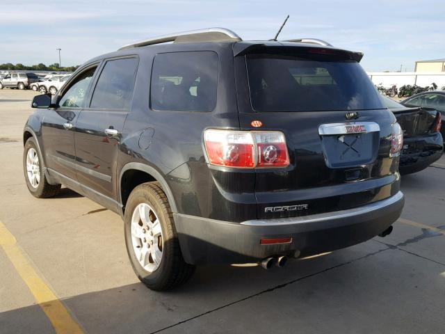 1GKER13DX9J180714 - 2009 GMC ACADIA SLE BLACK photo 3