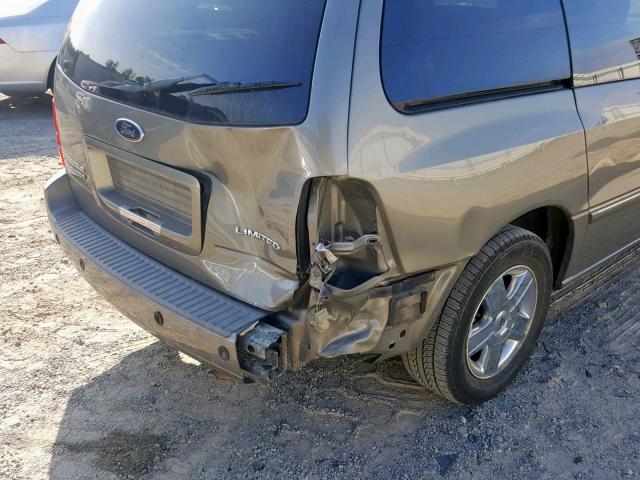 2FMDA58296BA13608 - 2006 FORD FREESTAR L GREEN photo 9