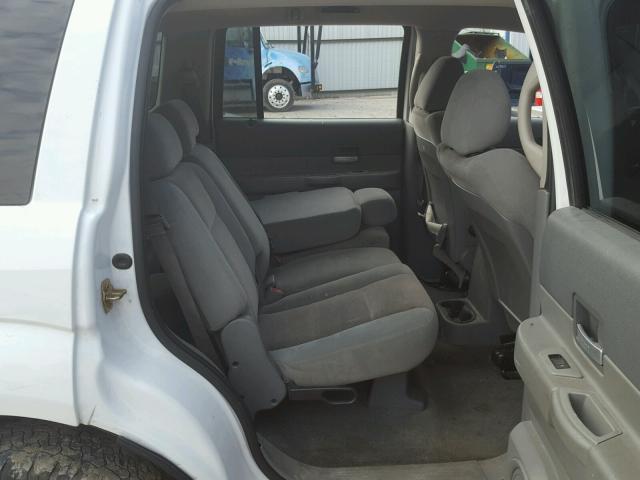 1D4HB48246F141544 - 2006 DODGE DURANGO SL WHITE photo 6