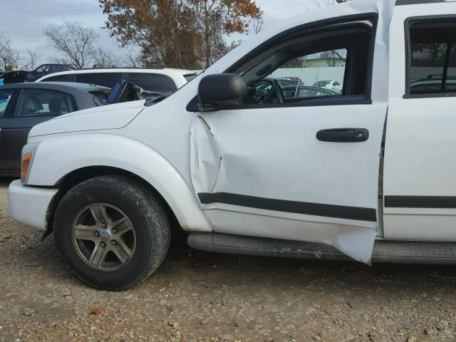 1D4HB48246F141544 - 2006 DODGE DURANGO SL WHITE photo 9