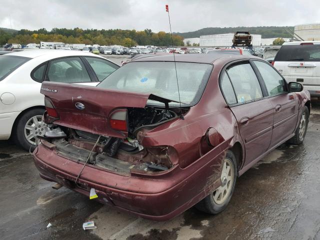 1G1NE52M6W6204417 - 1998 CHEVROLET MALIBU LS 栗色 照片 4