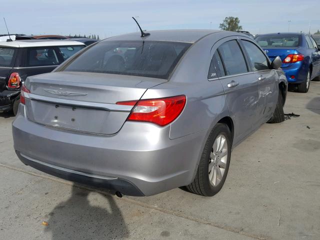 1C3CCBBB3DN558727 - 2013 CHRYSLER 200 TOURIN GRAY photo 4