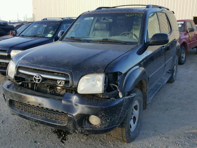 5TDBT48A91S048101 - 2001 TOYOTA SEQUOIA LI BLACK photo 2