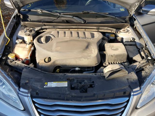 1C3CCBAGXDN562013 - 2013 CHRYSLER 200 LX SILVER photo 7