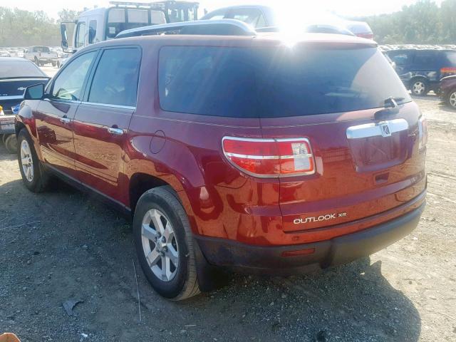 5GZER23D69J138704 - 2009 SATURN OUTLOOK XR წითელი ფოტო 3